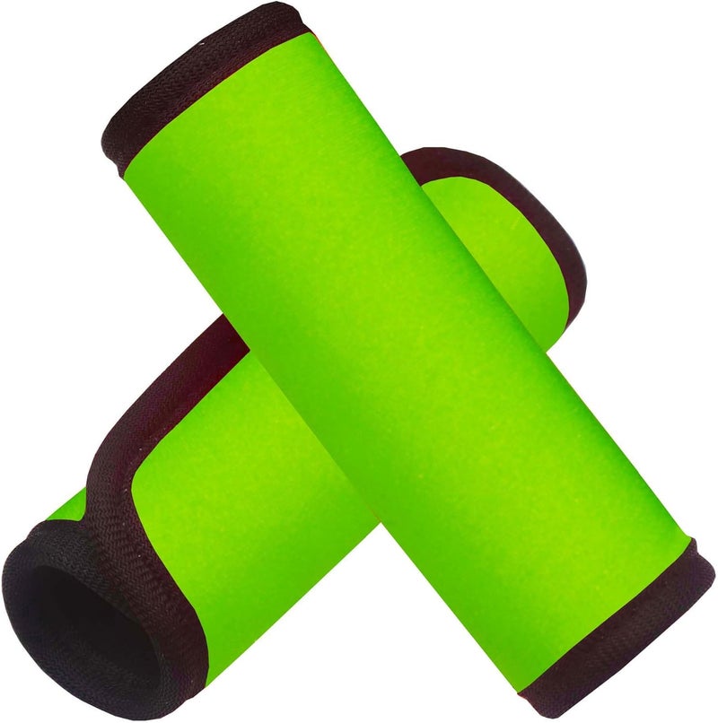 Gowraps Luggage Handle Wrap 2 Pack Luggage Handle Wraps For Suitcase Bright Neoprene Luggage Handle Covers/Extender/Identifiers-Travel Accessories Must Haves (LimeGreen-2 Pack) - Image 1